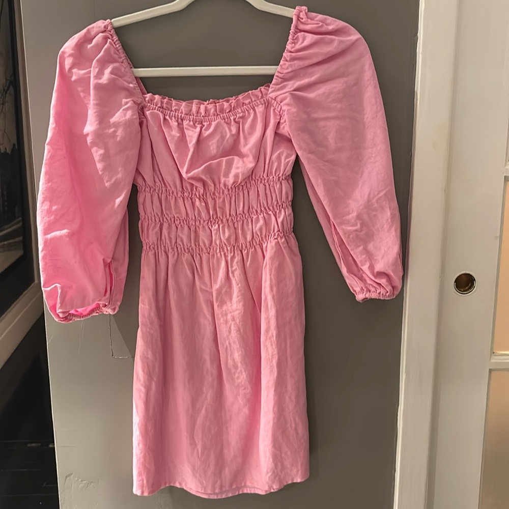 Pink mini dress